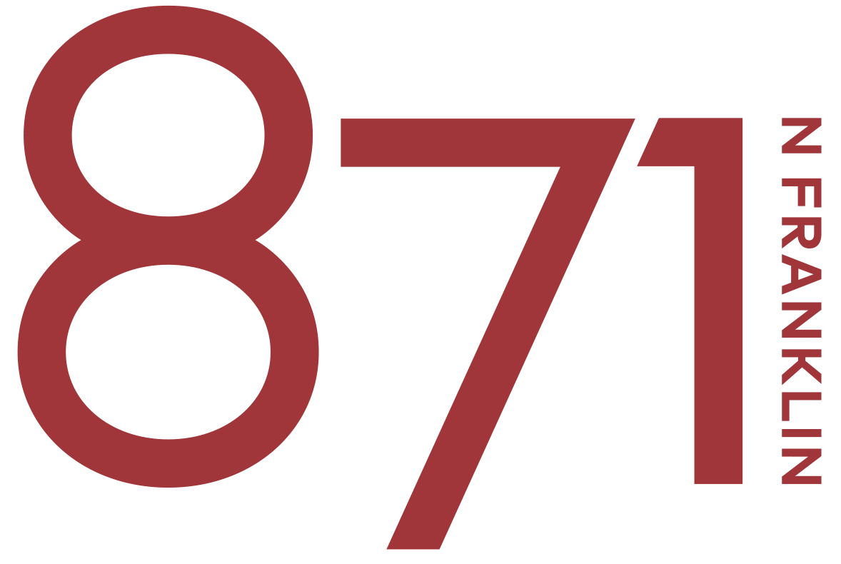 A graphic with the numbers 871 and the words "N Franklin" on a green background.