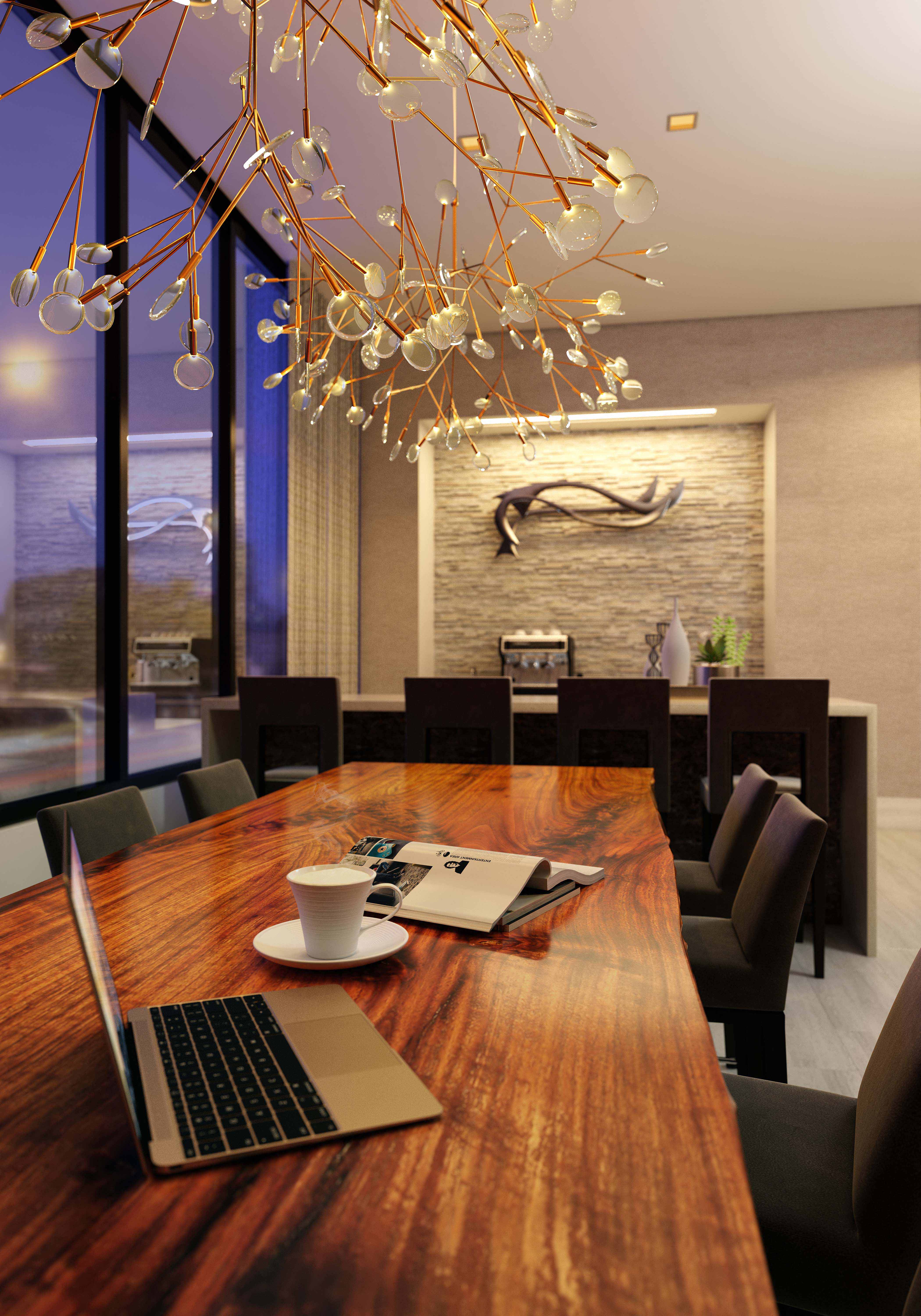 Fully equipped business center with conference room and complimentary coffee bar