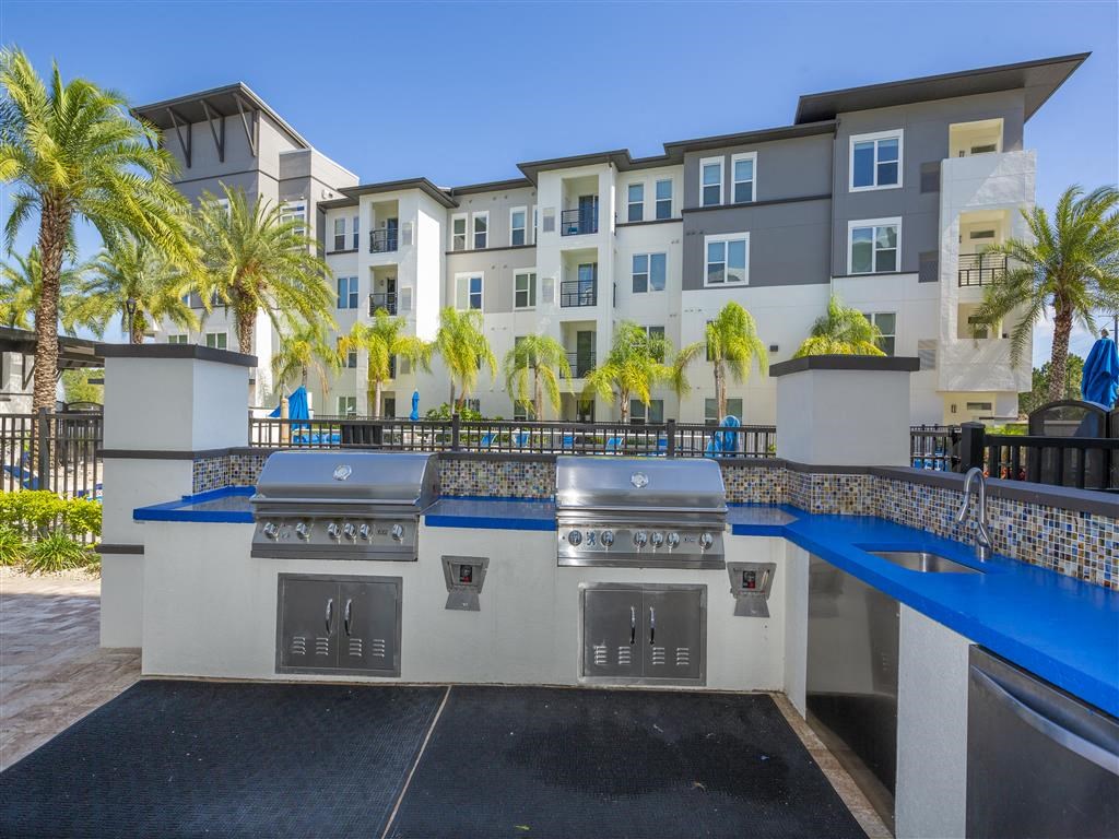 Ancora Apartments Orlando Florida outdoor grilling area