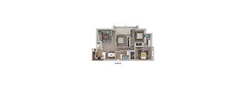 A floor plan of a house with a labeled garage.
