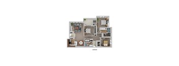 A floor plan of a house with a labeled garage.
