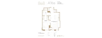 the floor plan of 888 at840
