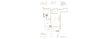 a floor plan of a house with furniture and a plan of rooms and a bathroom