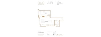 the floor plan of 888 at 818 condo