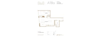 the floor plan of 888 at 888 apartments
