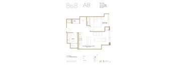 the floor plan of 888 adelaide street