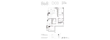 the floor plan of 888 do3 apartments