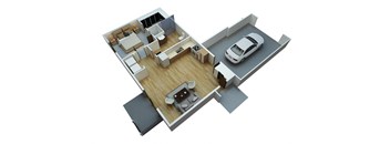 Flat Style- 1 Bedroom 1 Bathroom w/ Garage Accessible