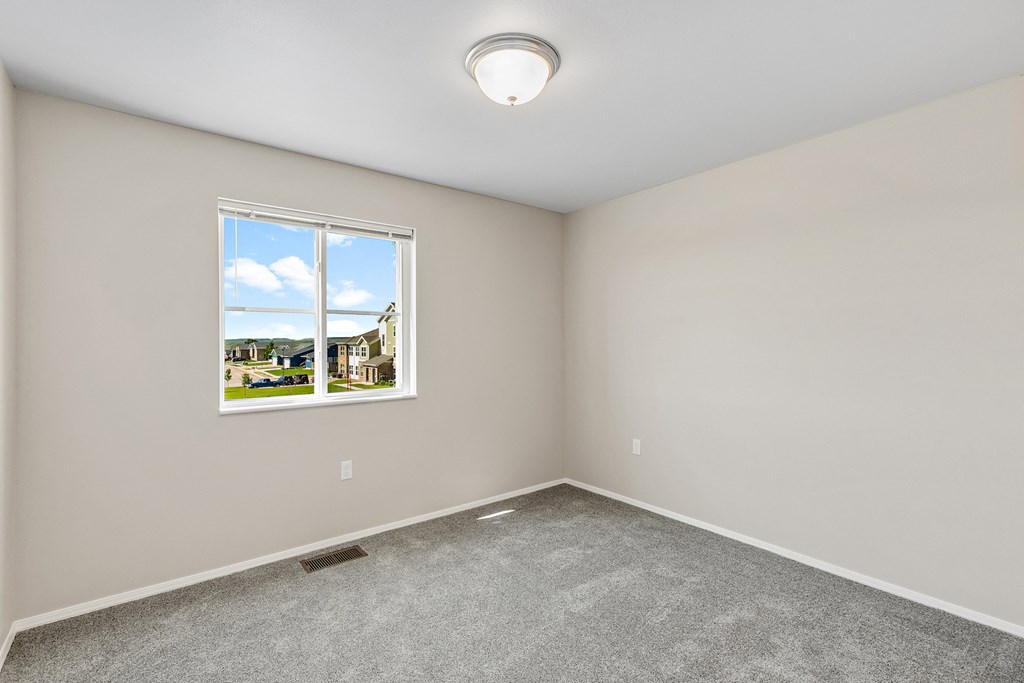bedroom with large window
