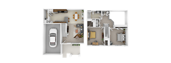 2 Bedrooms  1.5 Bathrooms