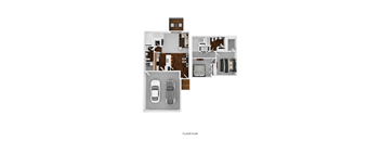 Townhome Style 2 Bedroom 1.5 Bathroom