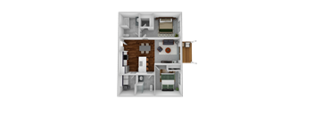 Apartment Style- 2 Bedroom 2 Bathroom