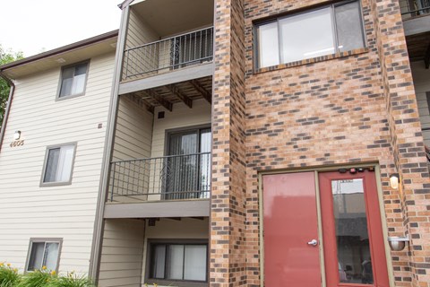 the building where the apartment is located