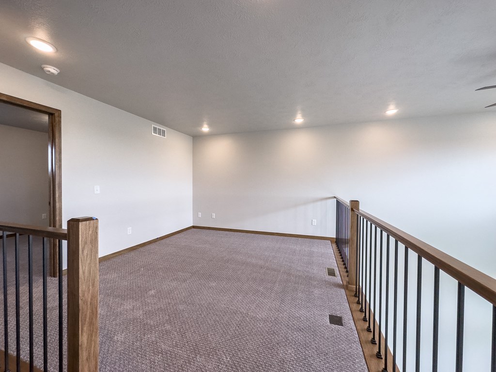the upstairs bonus room is empty and ready for you to use
