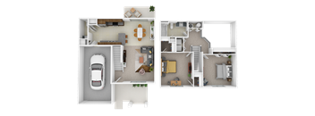 2 Bedroom  1.5  Bathroom with Patio