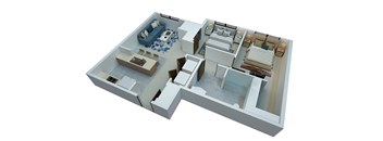 2 Bedroom 1 Bathroom - Accessible