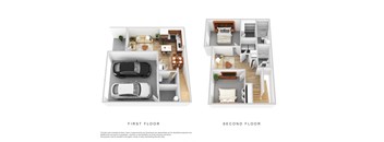 2 Bedroom 2.5 Bathroom