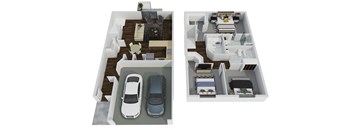 Townhome Style- 3 Bedroom with Garage