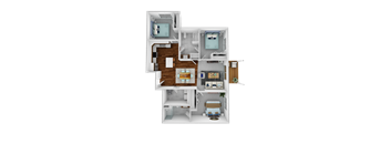 Apartment Style- 3 Bedroom 2 Bathroom