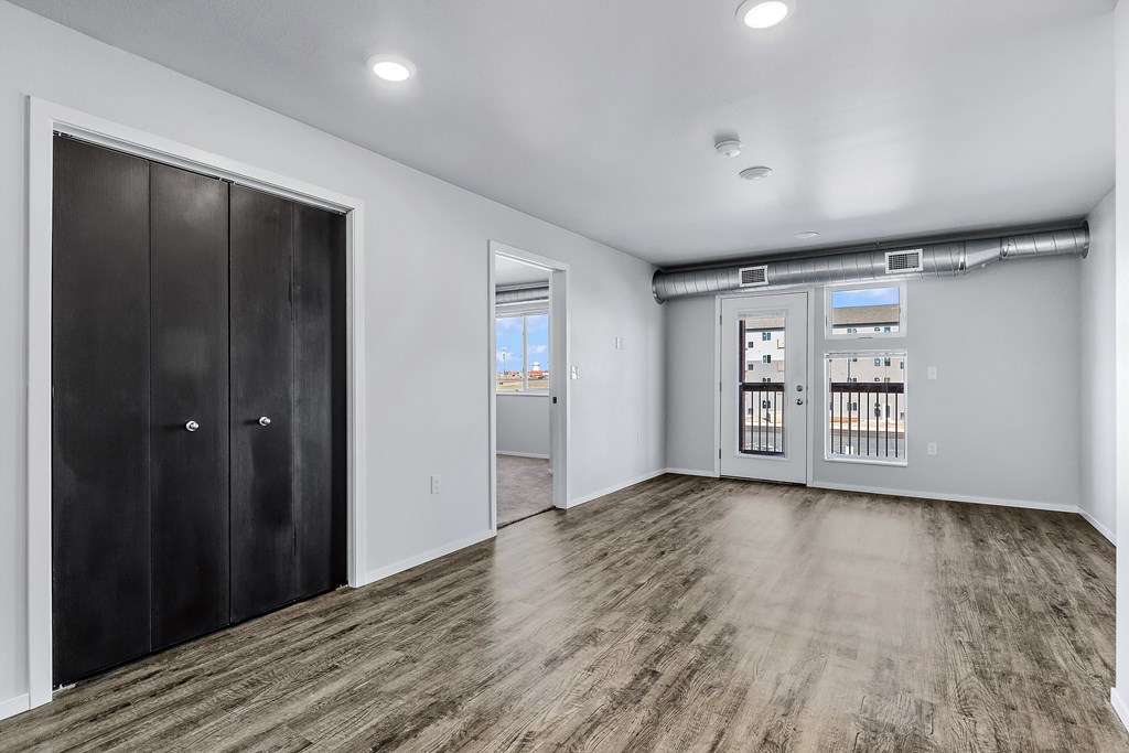 living room with hardwood floors