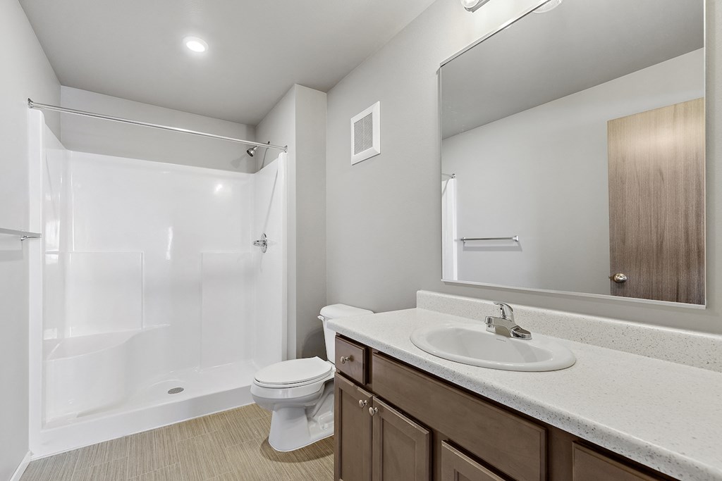 bathroom vanity with tub