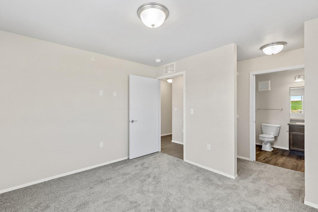 bedroom with walk in closet