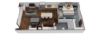 1 bedroom 1 bathroom flat floor plan