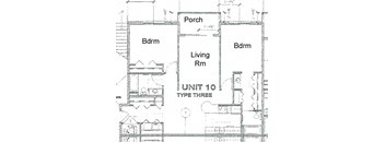 Townhome Style 2 Bedroom 2 Bathroom