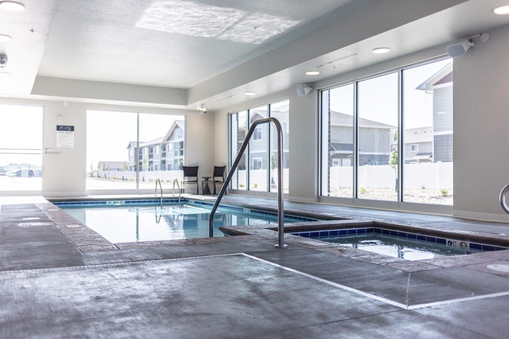 the indoor pool in the spa building at the resort at longboat key club