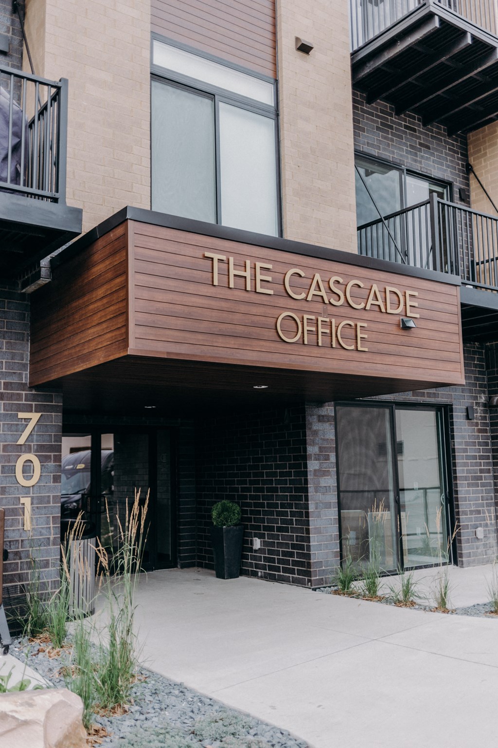 the facade of the cascade office building