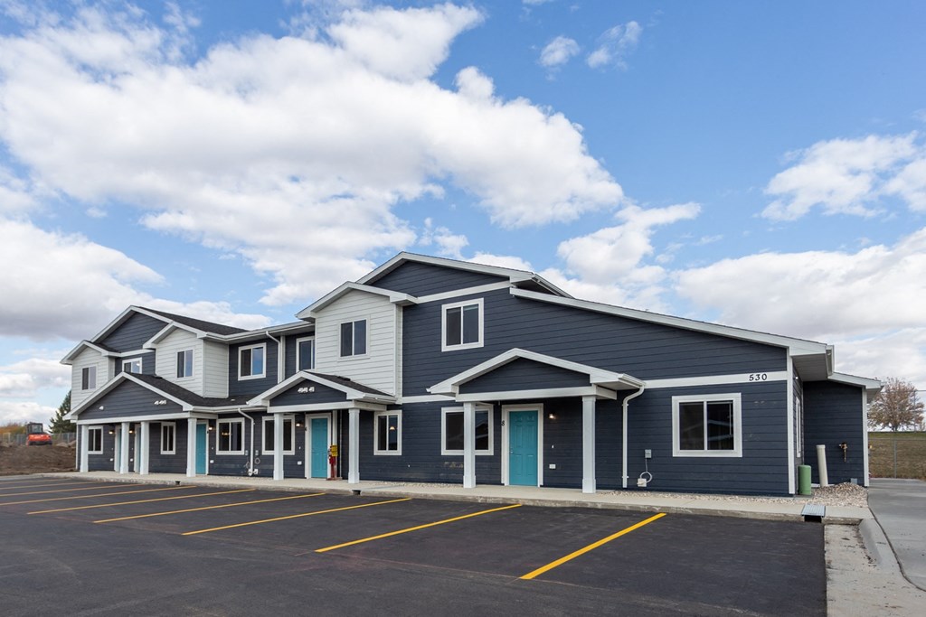 outside of townhome building