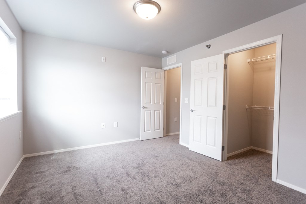 bedroom looking into closet