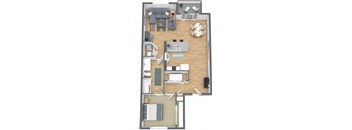 a drawing of the roommates roommates living room and kitchen floor plan
