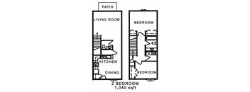2 Bedroom 1.5 Bathroom
