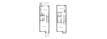Townhome Style- 2 Bedroom 2 Bathroom