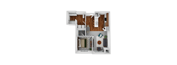 Apartment Style- 1 Bedroom 1 Bathroom Accessible