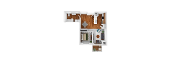 Apartment Style- 1 Bedroom 1 Bathroom