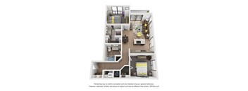 a floor plan of a 1 bedroom floor plan