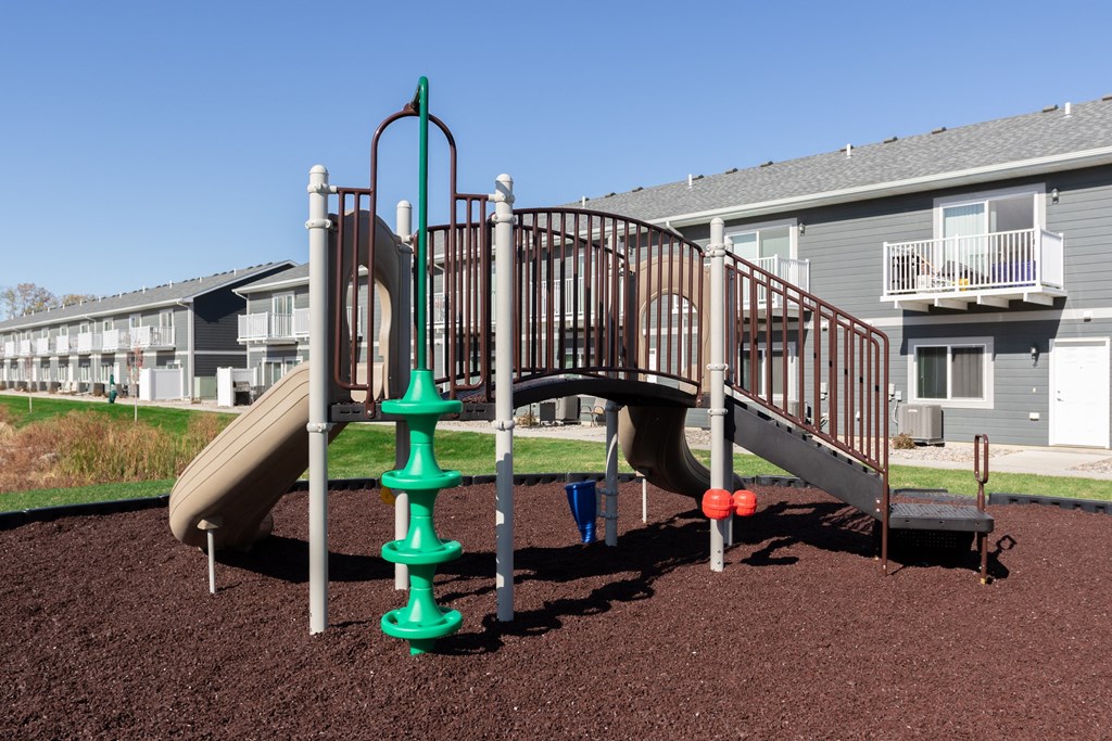 our apartments have a playground with a slide