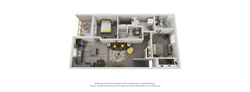 Flat Style- 2 Bedroom 1 Bathroom Accessible