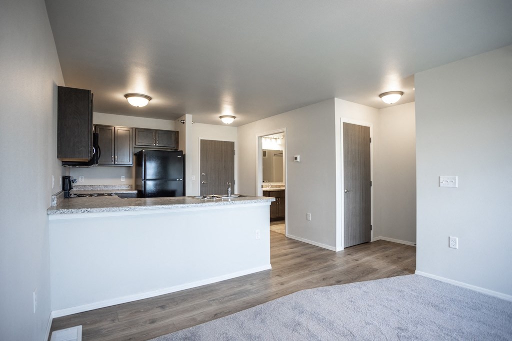 kitchen from living room