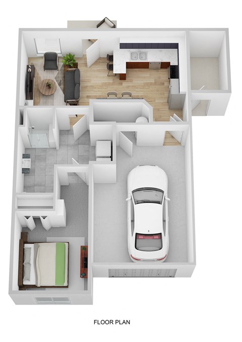1 bed 1 bath floor plan