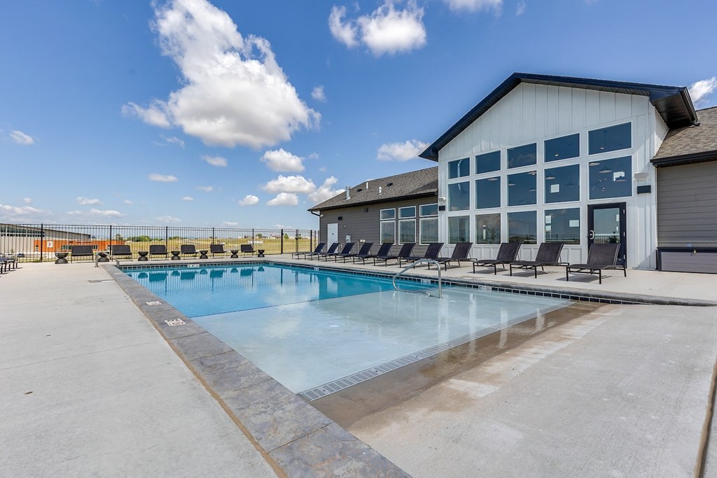 the swimming pool at our crossings apartments