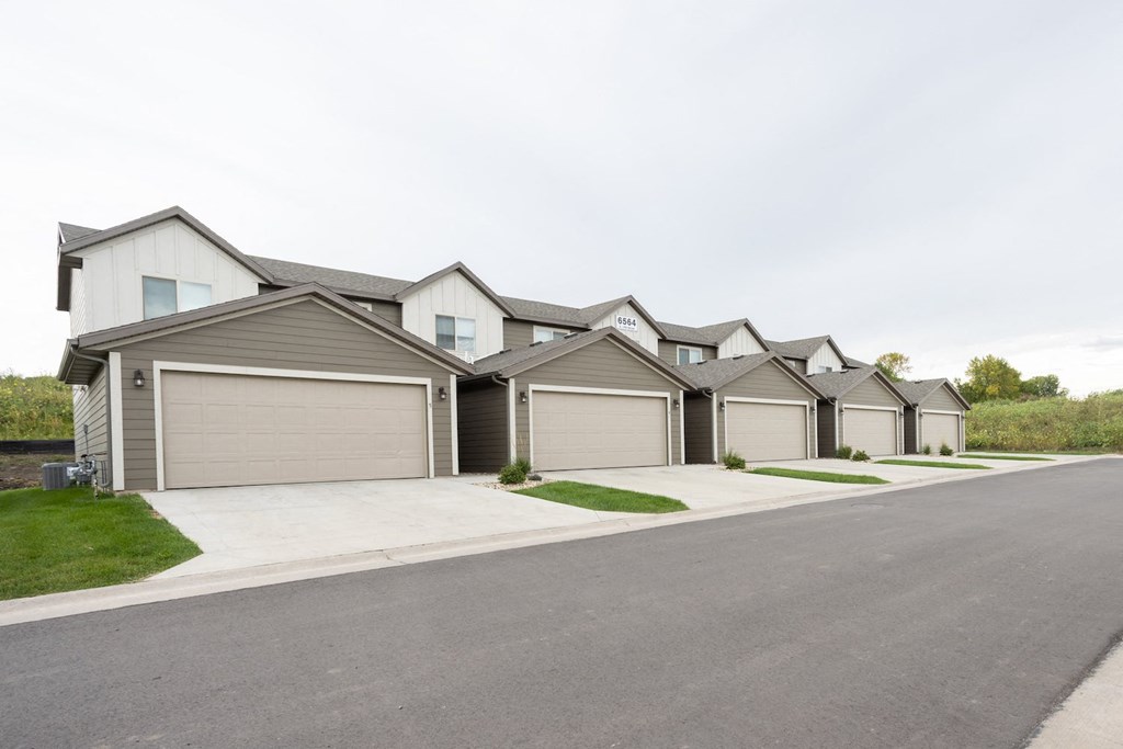 a house with a street in front of it