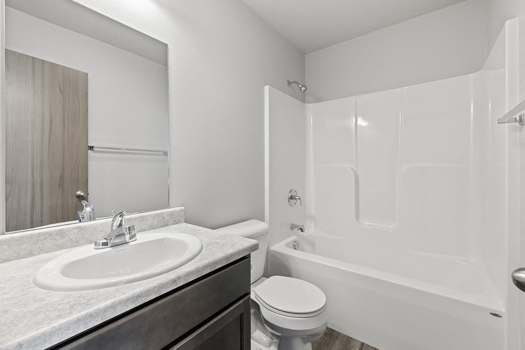 a bathroom with a sink toilet and a shower