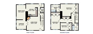 3 Bed, 2.5 Bath Liberty Walk