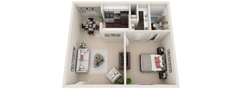 bedroom floor plan an opens up concept in this design