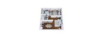 bedroom floor plan an in 3d