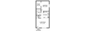 1 Bedroom 1 Bathroom