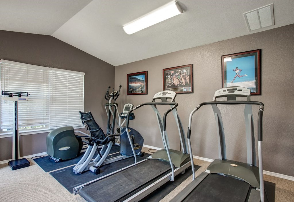the gym is available for residents to use